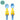 Bibado Handi Cutlery - Attachable Weaning Cutlery Set Ducklings Pool Party Blue - BIB033