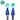 Bibado Handi Cutlery - Attachable Weaning Cutlery Set Oceans of Fun Dark Blue - BIB031