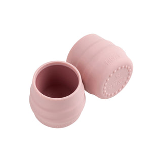 BiBaDo Sippit™ - Anti - Slip Silicone Open Drinking Cup - Blush - For Infants - Pack of 2 - BIB213