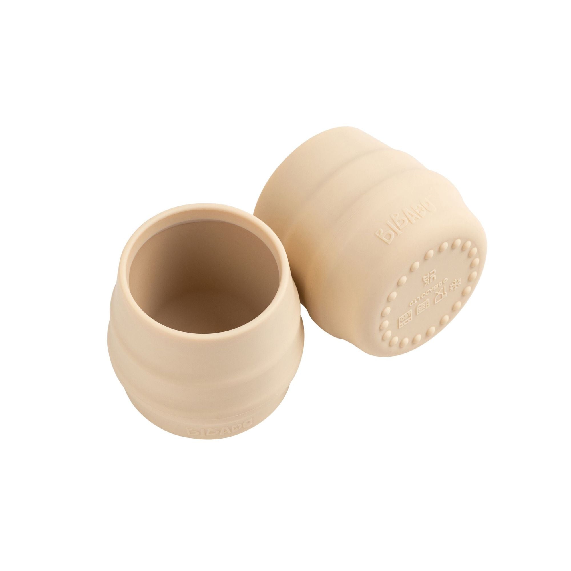BiBaDo Sippit™ - Anti - Slip Silicone Open Drinking Cup - Fawn - For Infants - Pack of 3 - BIB214