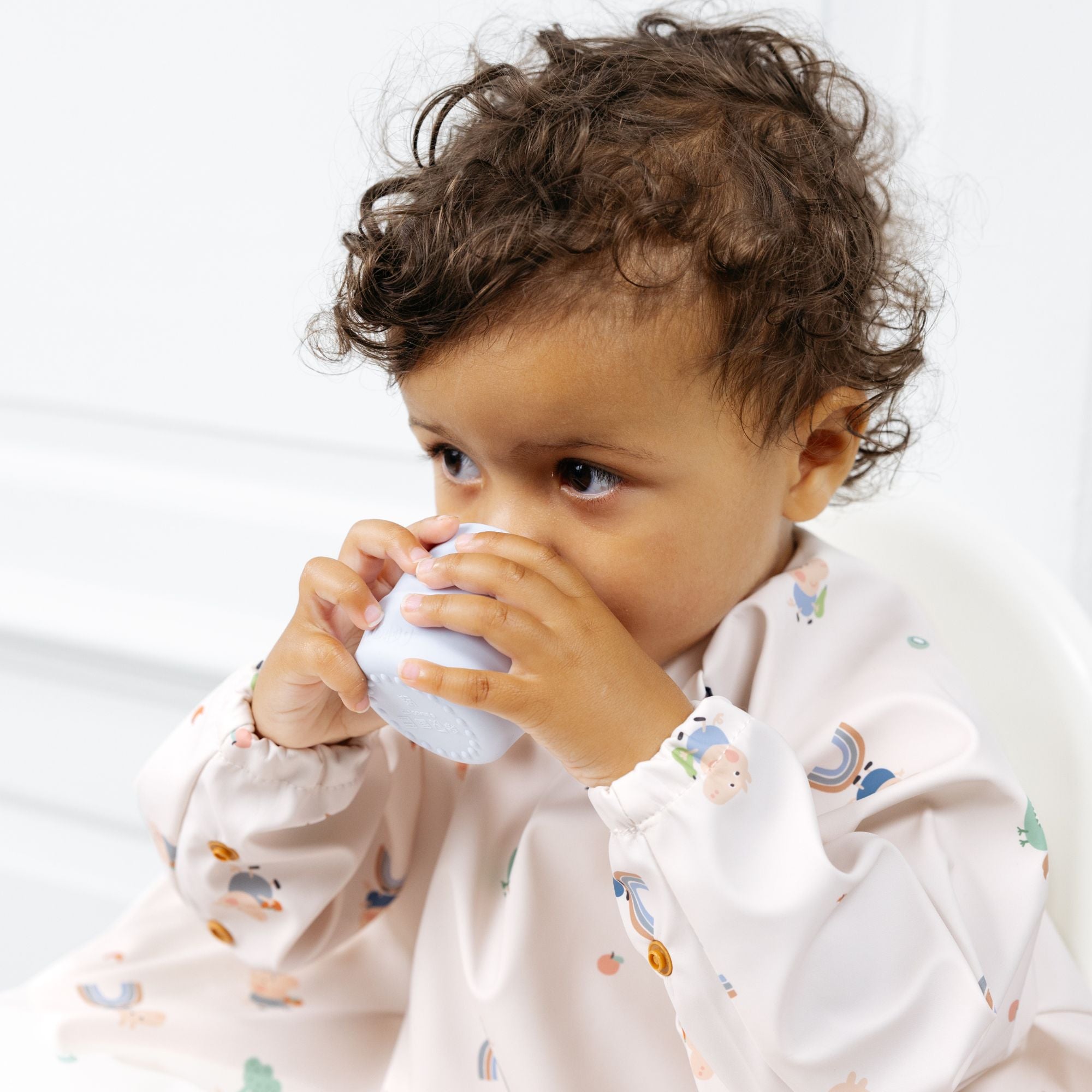 BiBaDo Sippit™ - Anti - Slip Silicone Open Drinking Cup - Mist - Pack of 4 - BIB212