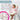 BiBaDo Stain & Water Proof Long Sleeve Coverall Shirt Weaning Bib Botanical Bunnies Print - Pink - BIB502R