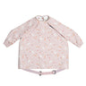 BiBaDo Stain & Water Proof Long Sleeve Coverall Shirt Weaning Bib Botanical Bunnies Print - Pink - BIB502R