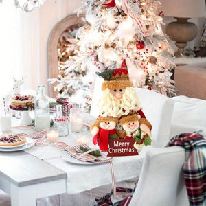 Big Belly Santa Trio Christmas Table Décor - Little Surprise BoxBig Belly Santa Trio Christmas Table Décor