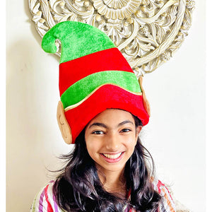 Big Elf Ears Rich Velvet Christmas Party Hat - 