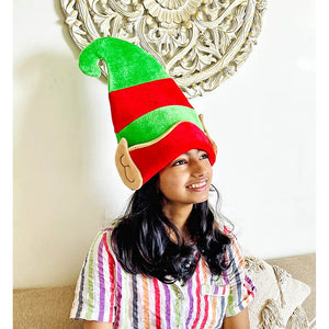 Big Elf Ears Rich Velvet Christmas Party Hat - 