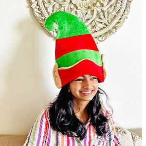 Big Elf Ears Rich Velvet Christmas Party Hat - 