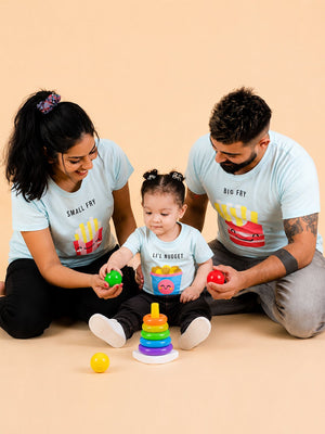 Big Fries Matching Family Twinning T shirt - Combo Of 3 - Twinning Tees