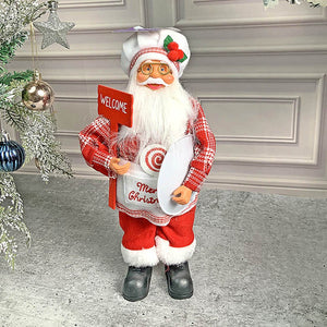 Big Masterchef Santa Claus self Standing Christmas Table Décor & Christmas Decoration - 20 inch Christmas