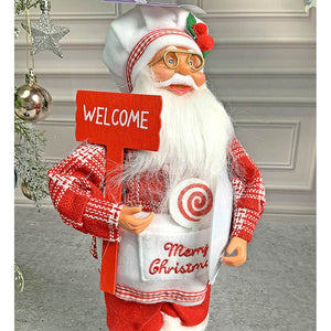 Big Masterchef Santa Claus self Standing Christmas Table Décor & Christmas Decoration - 20 inch Christmas