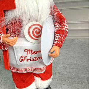 Big Masterchef Santa Claus self Standing Christmas Table Décor & Christmas Decoration - 20 inch Christmas