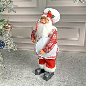 Big Masterchef Santa Claus self Standing Christmas Table Décor & Christmas Decoration - 20 inch Christmas