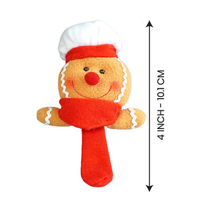 Big Size 3d Gingerbread Man Christmas Wrist Band Slap Band for Kids and Adults (Free Size) - XMAS ACCESSORIES