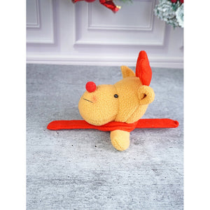 Big Size 3d Rudolf reindeer Christmas Wrist Band Slap Band for Kids and Adults (Free Size) - XMAS ACCESSORIES