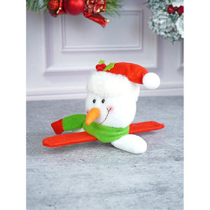 Big Size 3d Snowman Christmas Wrist Band Slap Band for Kids and Adults (Free Size) - XMAS ACCESSORIES