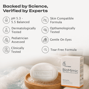 BioMimic Baby Bathing Bar - Gentle Sulphate Free Baby Soap - Baby Soap