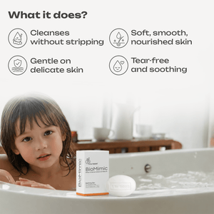 BioMimic Baby Bathing Bar - Gentle Sulphate Free Baby Soap - Baby Soap