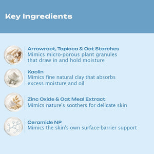 BioMimic Baby Powder - Talc Free With Arrowroot, Tapioca and Ceramide - Baby Powder