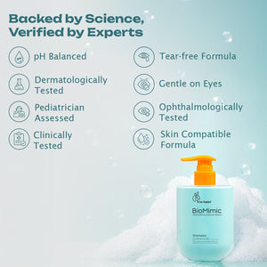 BioMimic Baby Shampoo - Sulphate Free, Tear Free, With Ceramides 200ml - Baby Shampoo