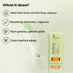 BioMimic Chest Rub for Babies - Soothing Baby Cold Rub With Eucalyptus and Lavender - Cold Relief Roll On