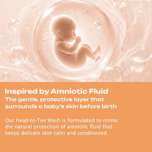 BioMimic Head to Toe Wash 400ml- Gentle Baby Body Wash for Hair and Skin - Baby Body Wash