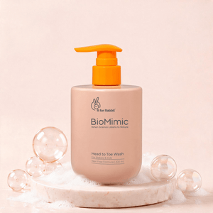 BioMimic Head to Toe Wash - Gentle Baby Body Wash for Hair and Skin 200ml - Baby Body Wash
