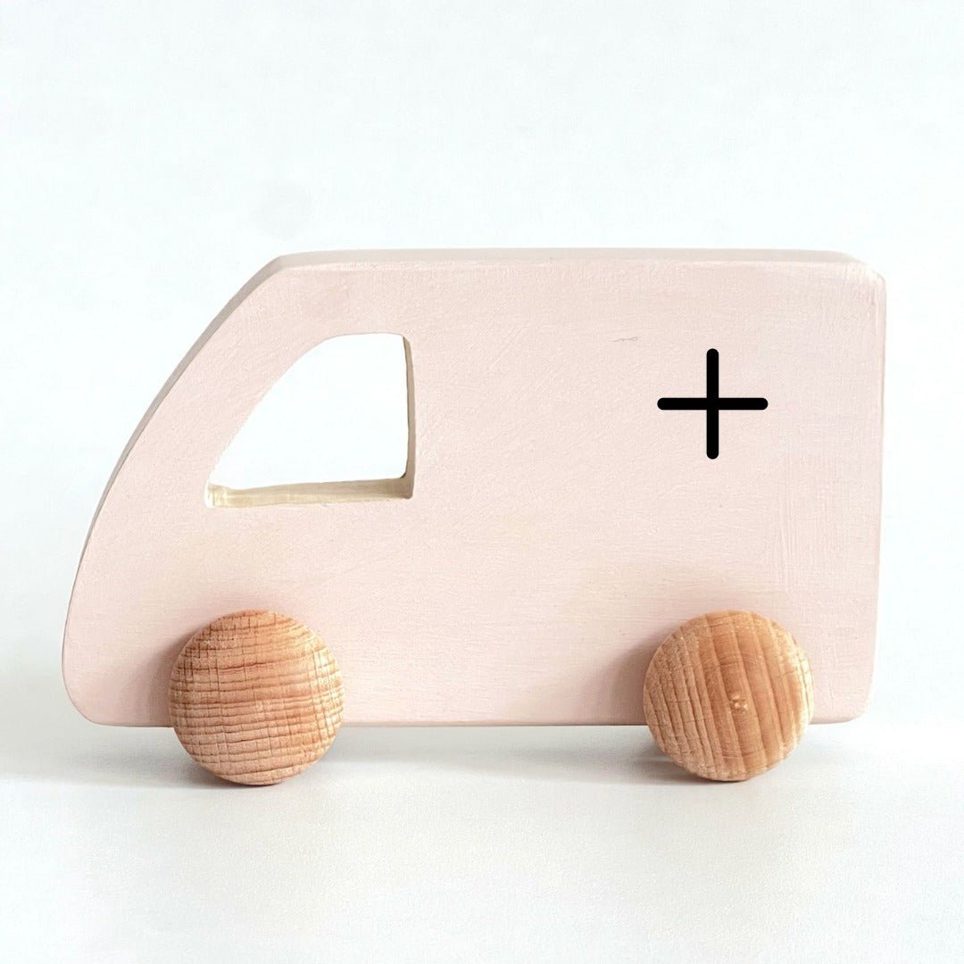 Birch & Bug Ambulance Roller Toy - 1+ year - Push & Pull Toys