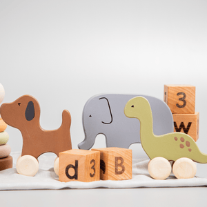 Birch & Bug Animal Roller Toys Set of 3 - BBRT0302
