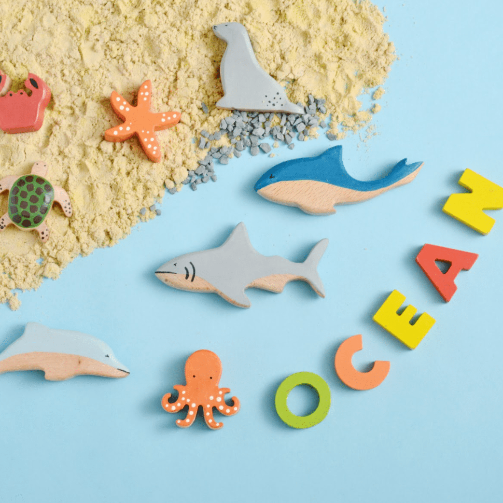 Birch & Bug Aquatic Animals Set of 8 - BBAQ0801