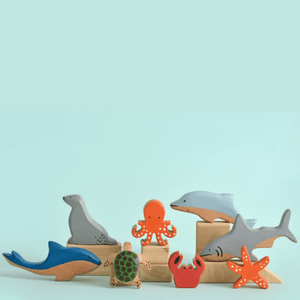 Birch & Bug Aquatic Animals Set of 8 - BBAQ0801