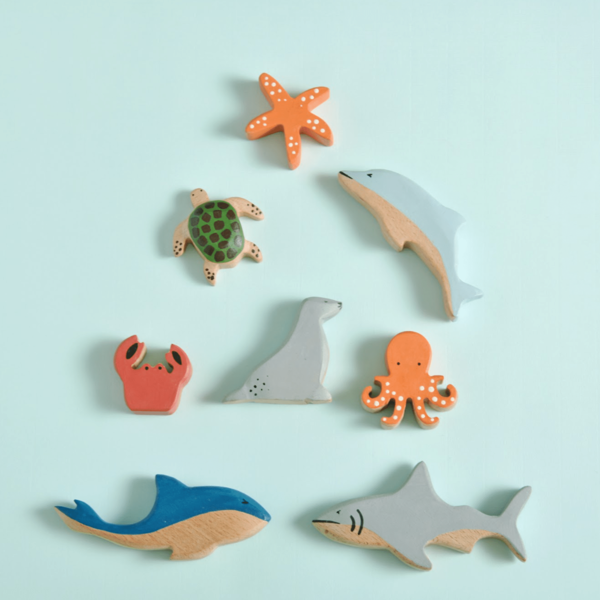 Birch & Bug Aquatic Animals Set of 8 - BBAQ0801