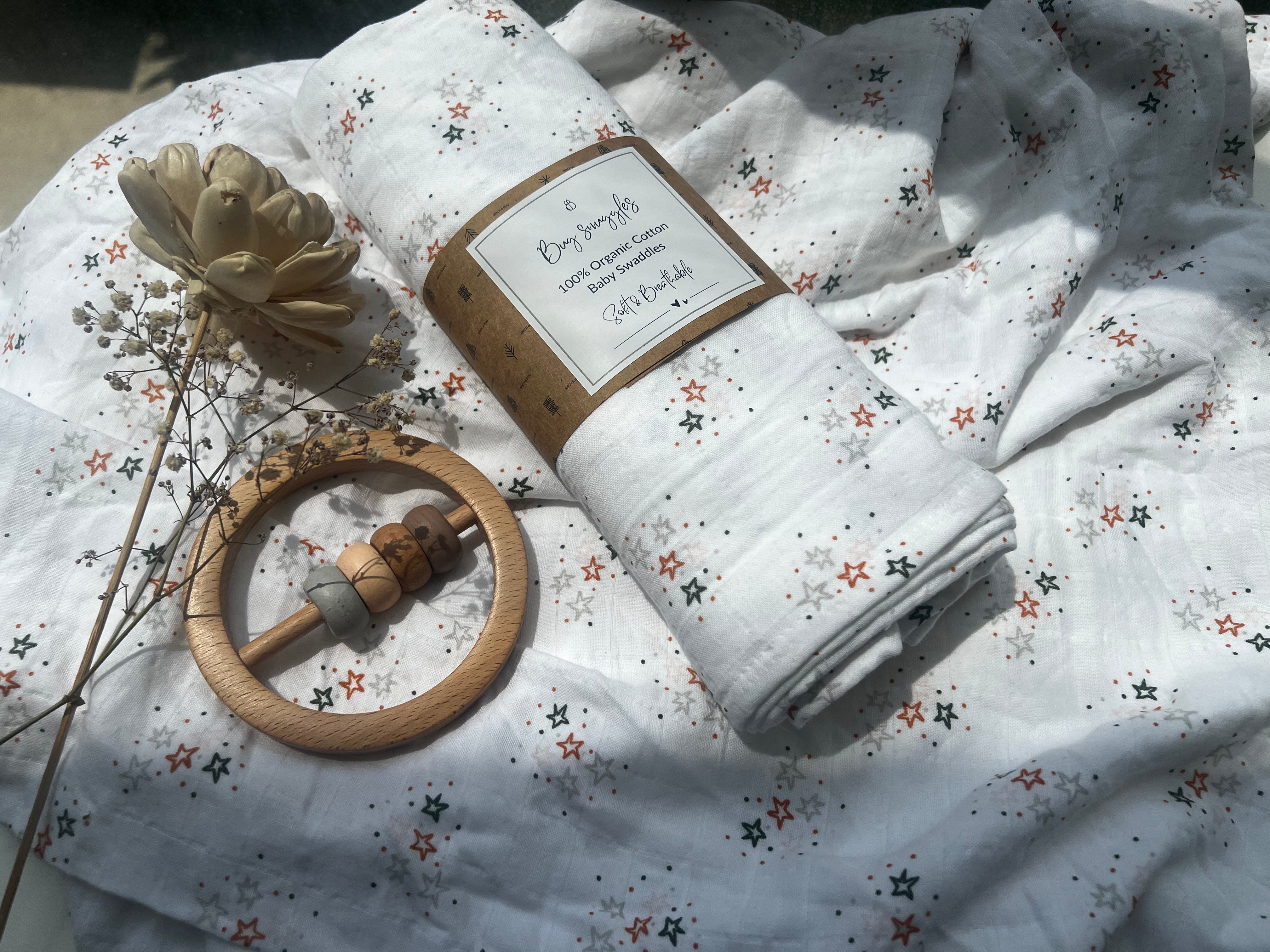 Birch & Bug Baby Swaddle - Milky Way - Swaddles