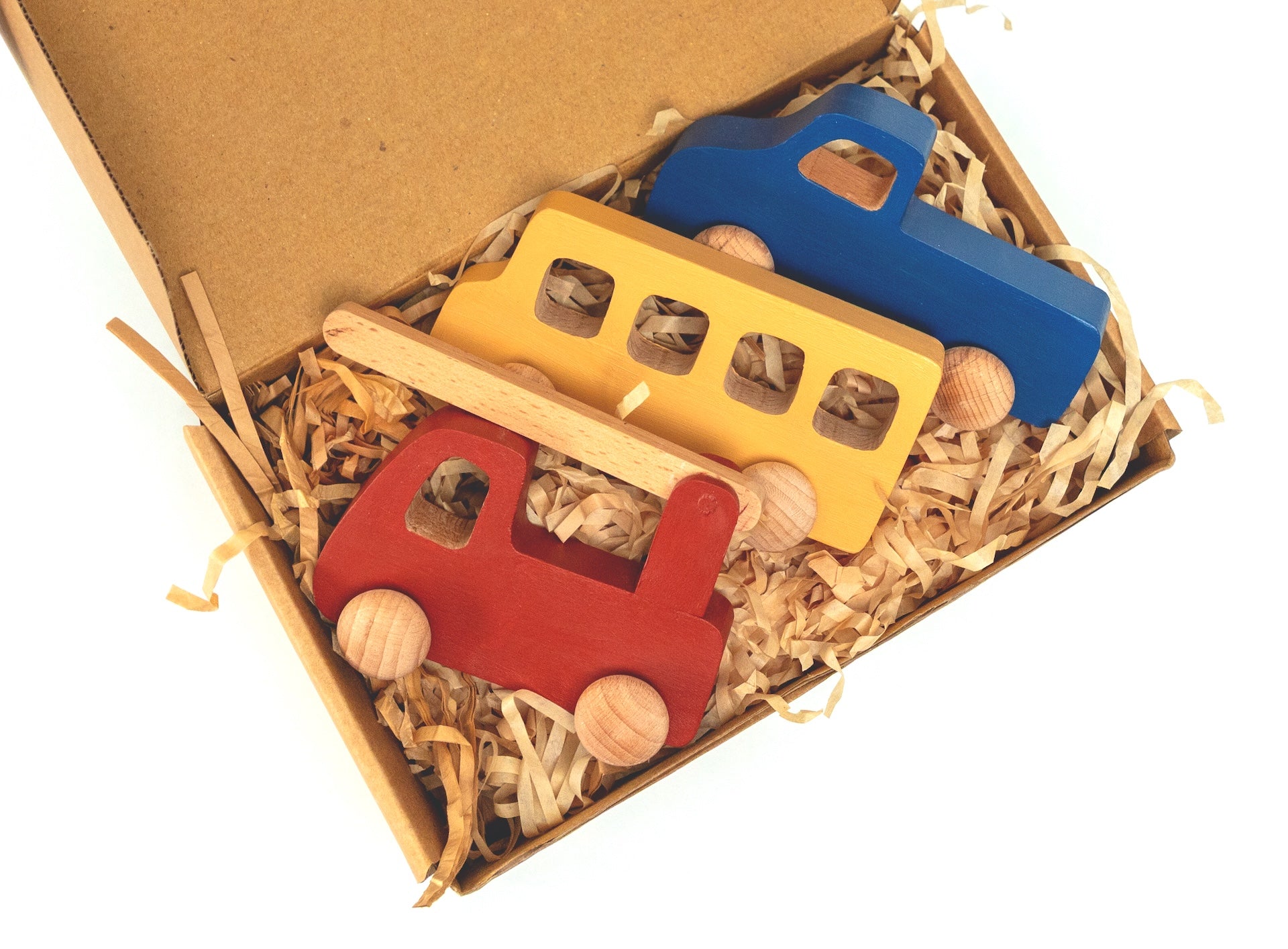Birch & Bug Busy Wheels Set of 3 - Push & Pull Toys