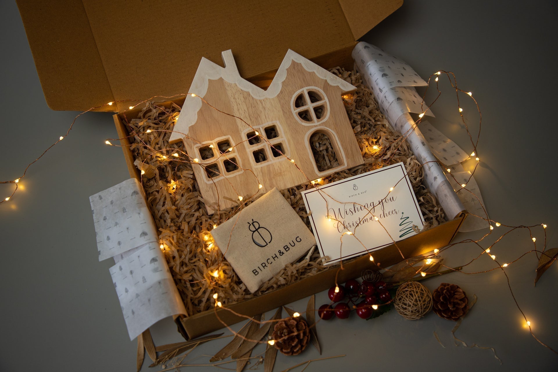 Birch & Bug Christmas Gingerbread House - Christmas Decor