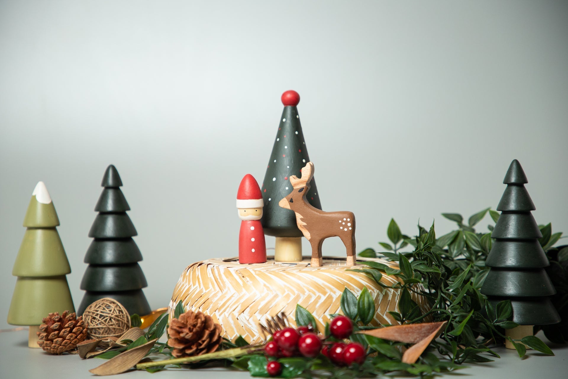 Birch & Bug Christmas Mini PlaySet of 3 - Wooden Toys