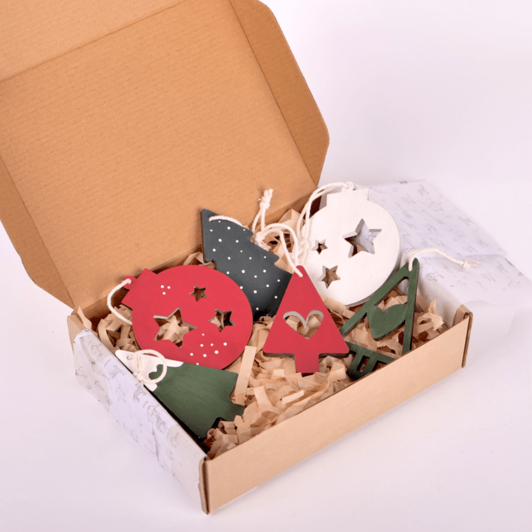 Birch & Bug Christmas Ornaments - Set of 6 - Christmas Decor