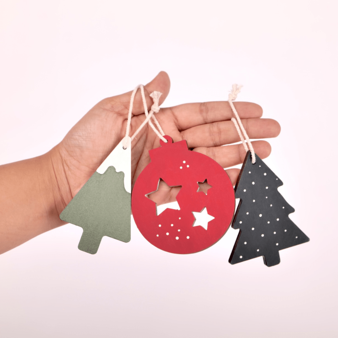 Birch & Bug Christmas Ornaments - Set of 6 - Christmas Decor