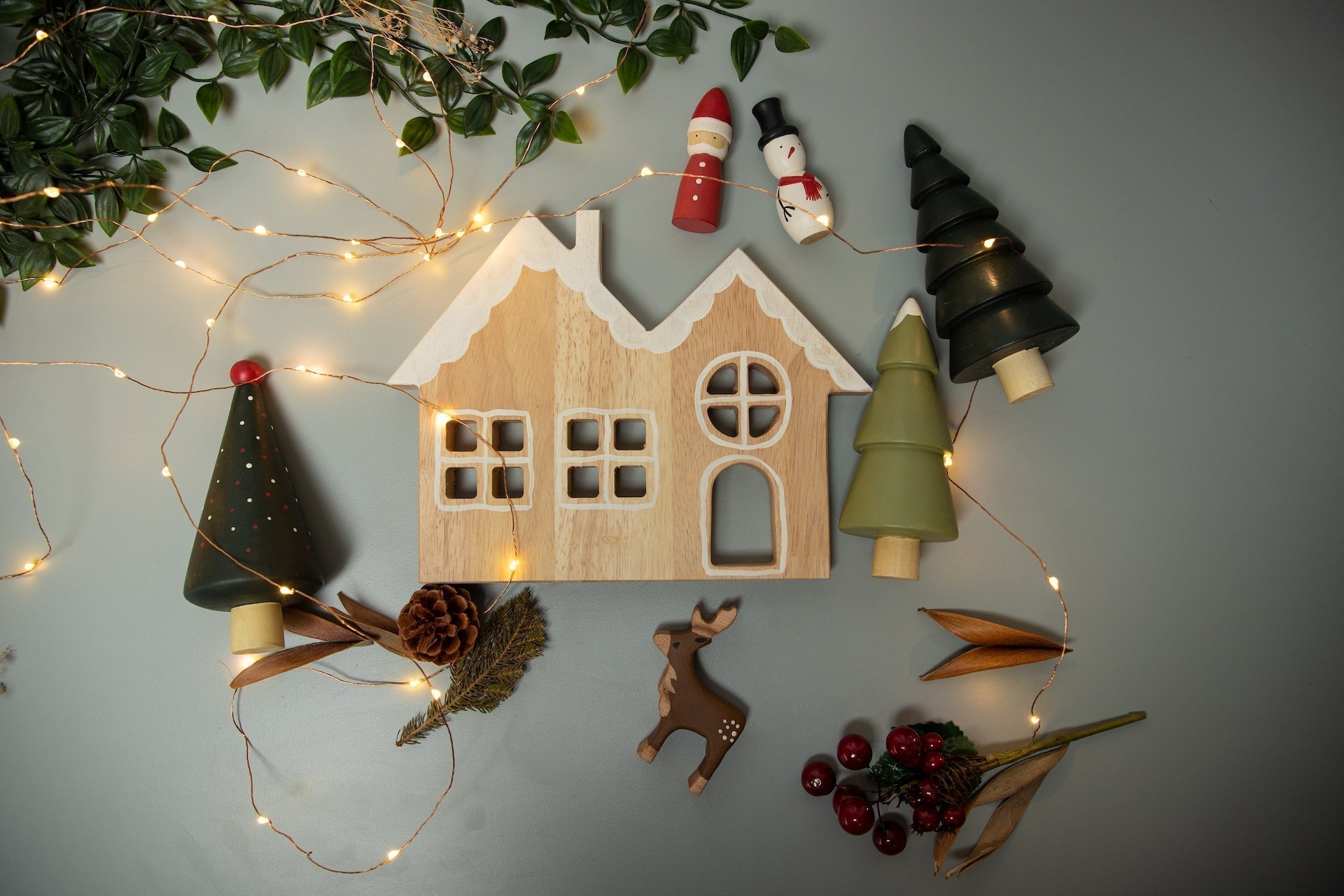 Birch & Bug Christmas Playset Gift Box - Age 2+ - Wooden Toys