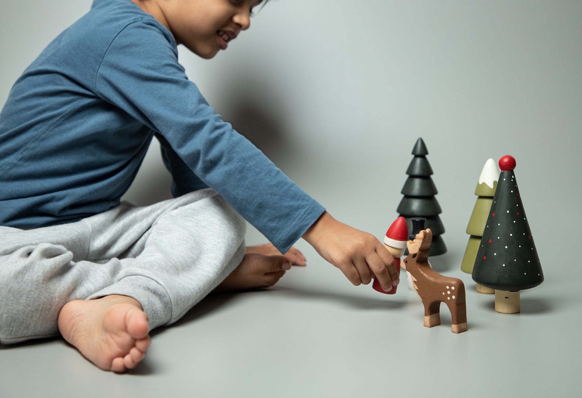 Birch & Bug Christmas Playset Gift Box - Age 2+ - Wooden Toys