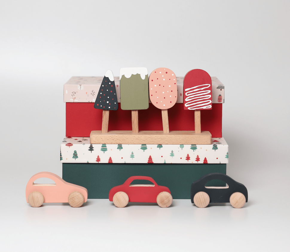 Birch & Bug Christmas Zoomies - Set of 3 Limited Edition - Wooden Vehicles