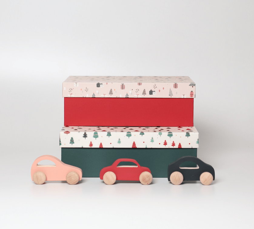 Birch & Bug Christmas Zoomies - Set of 3 Limited Edition - Wooden Vehicles