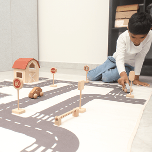 Birch & Bug City Track and Traffic Gift Set - Wooden Toy