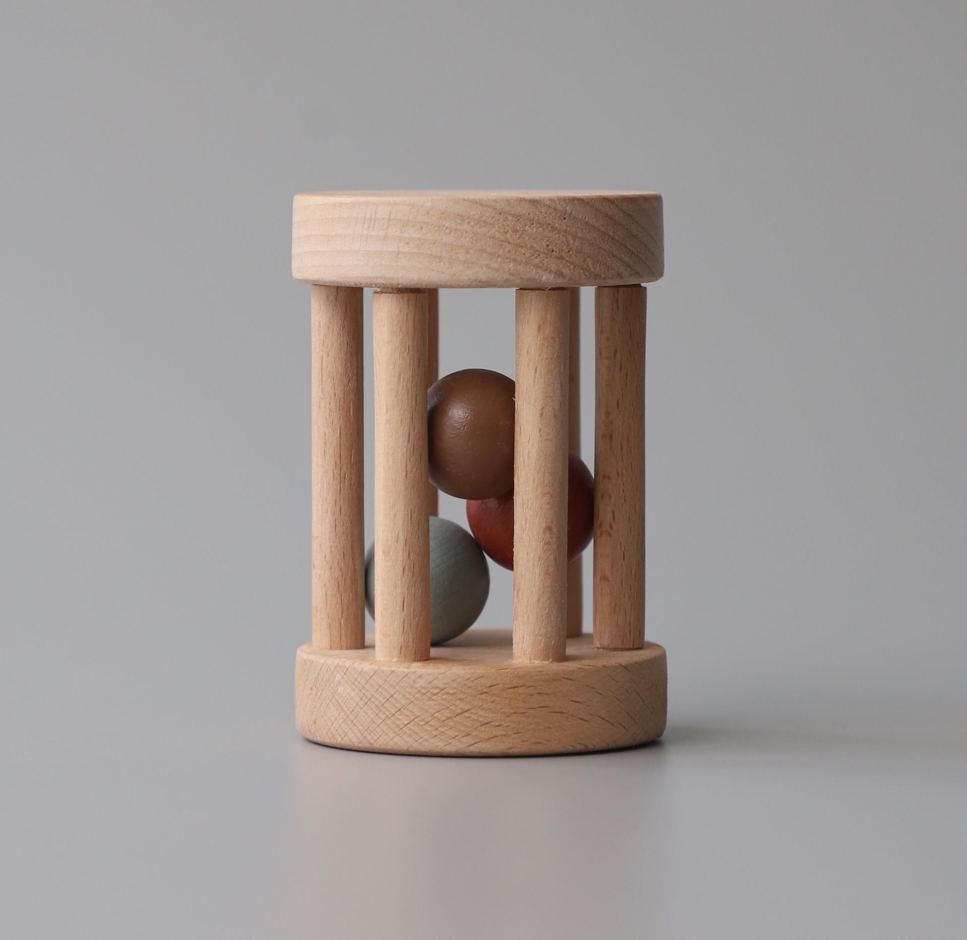 Birch & Bug Cylinder Rattle – Earth Tones - Rattle