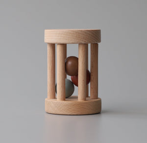Birch & Bug Cylinder Rattle – Earth Tones - Rattle