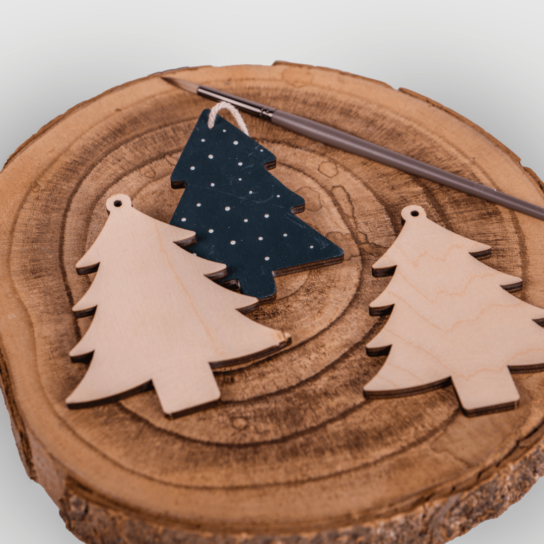 Birch & Bug DIY Christmas Tree Ornaments - Set of 4 - Wooden Toys