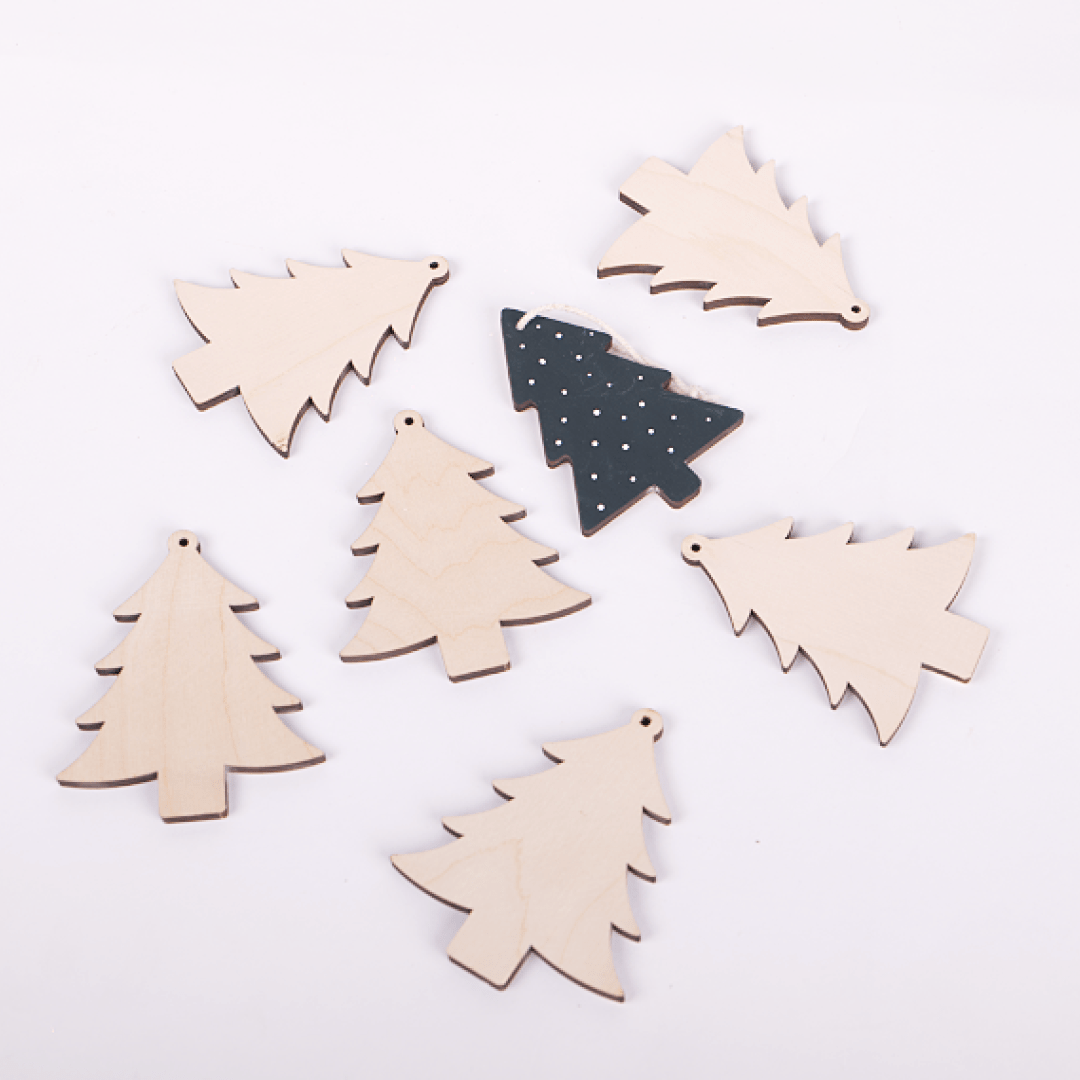 Birch & Bug DIY Christmas Tree Ornaments - Set of 4 - Wooden Toys