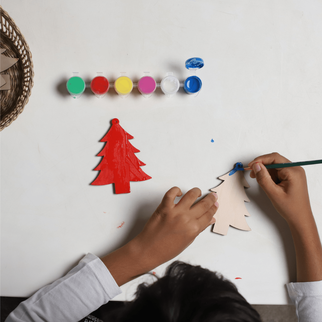 Birch & Bug DIY Christmas Tree Ornaments - Set of 4 - Wooden Toys