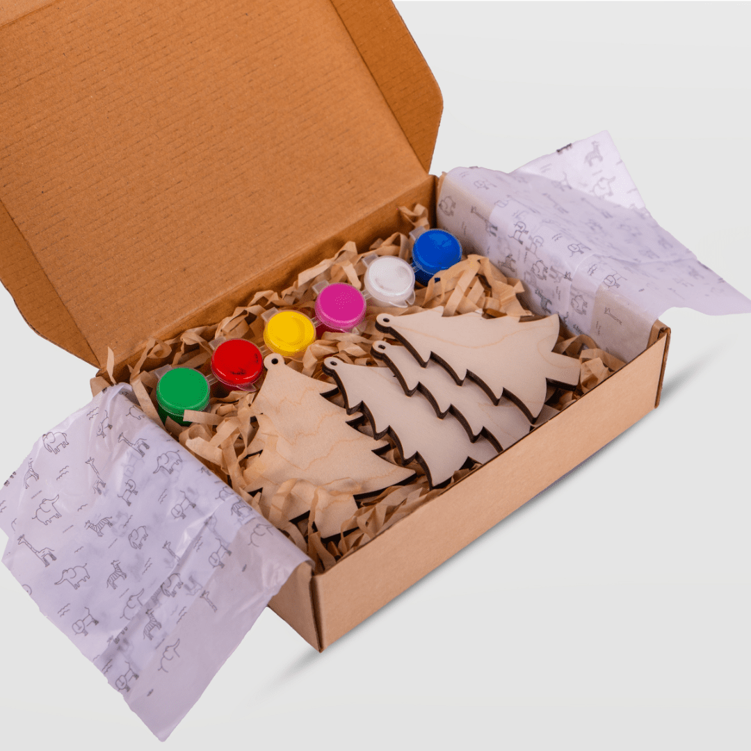 Birch & Bug DIY Christmas Tree Ornaments - Set of 4 - Wooden Toys