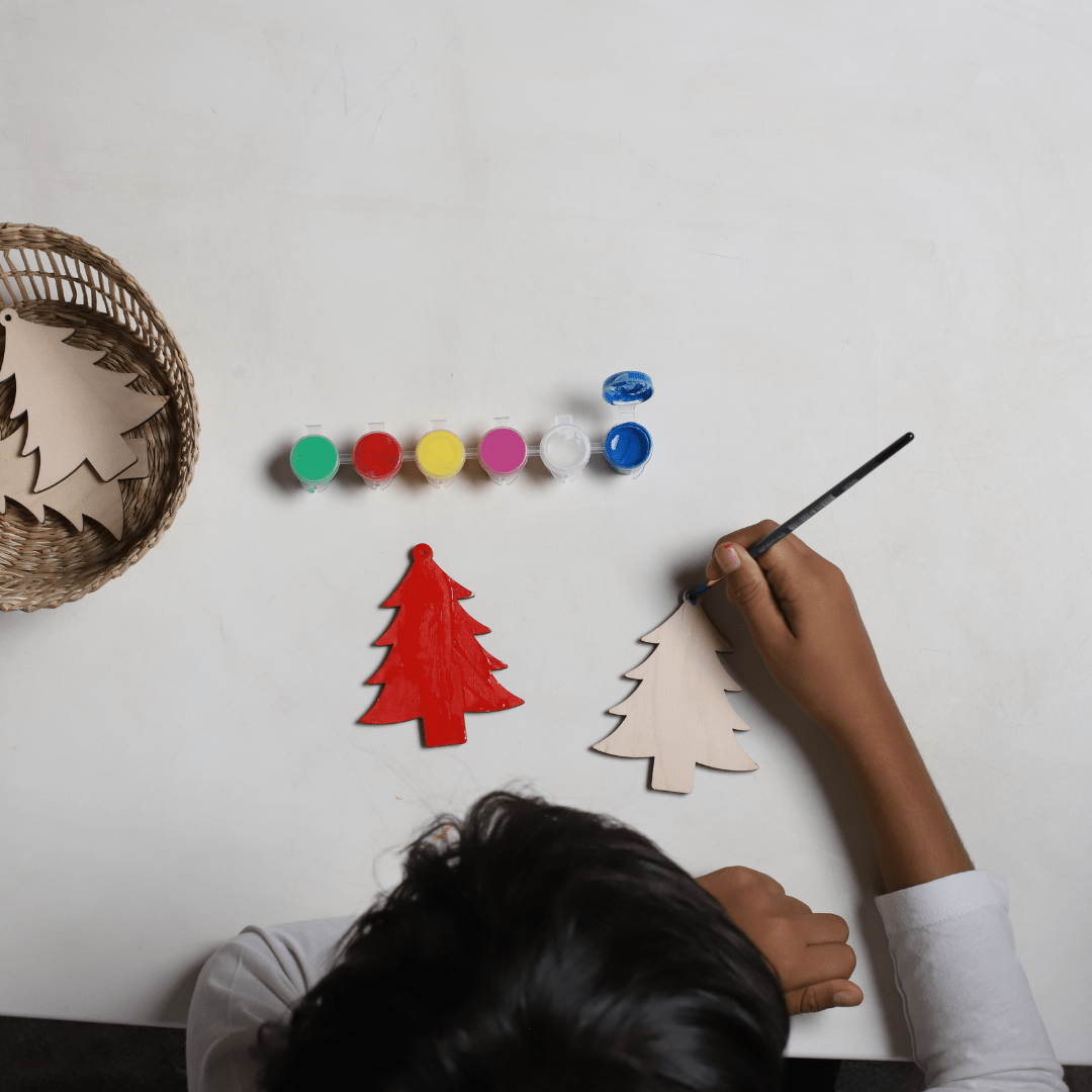 Birch & Bug DIY Christmas Tree Ornaments - Set of 4 - Wooden Toys