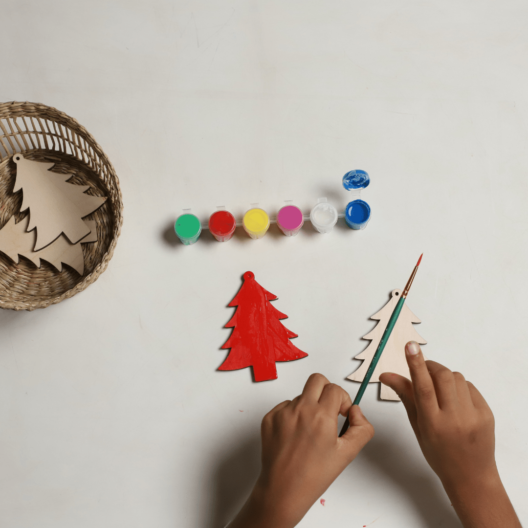 Birch & Bug DIY Christmas Tree Ornaments - Set of 4 - Wooden Toys